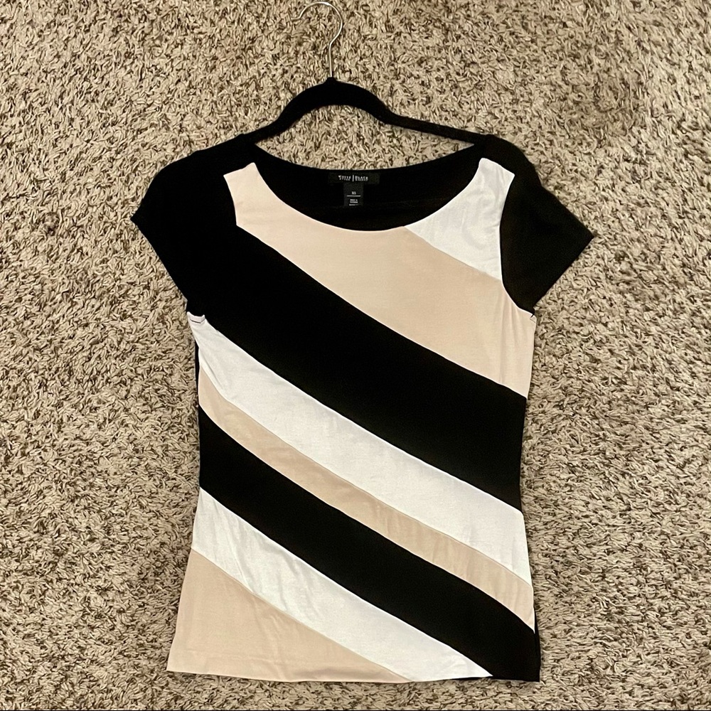 WH | BM Striped Top